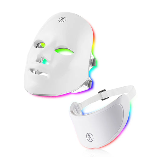 7 in 1 LED Light Therapy Face & Neck Mask
