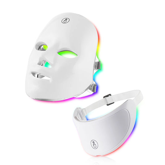 7 in 1 LED Light Therapy Face & Neck Mask